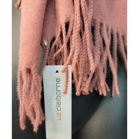 Liz Claiborne Womens Rapture Rose Heather Scarf 70" New Classy Cozy - Picture 2 of 4